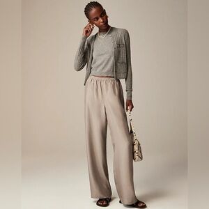 J.Crew Stratus Pant In Textured Satin For Women Size XXL